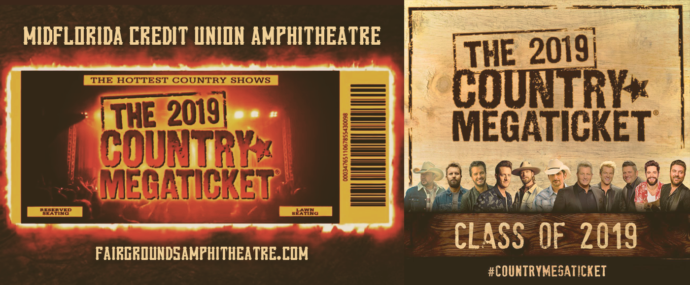 2019 Country Megaticket Tickets (Includes All Performances) at MidFlorida Credit Union Amphitheatre