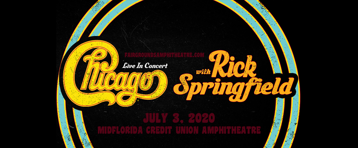 Chicago - The Band & Rick Springfield at MidFlorida Credit Union Amphitheatre tickets Chicago - The Band & Rick Springfield at MidFlorida Credit Union Amphitheatre
