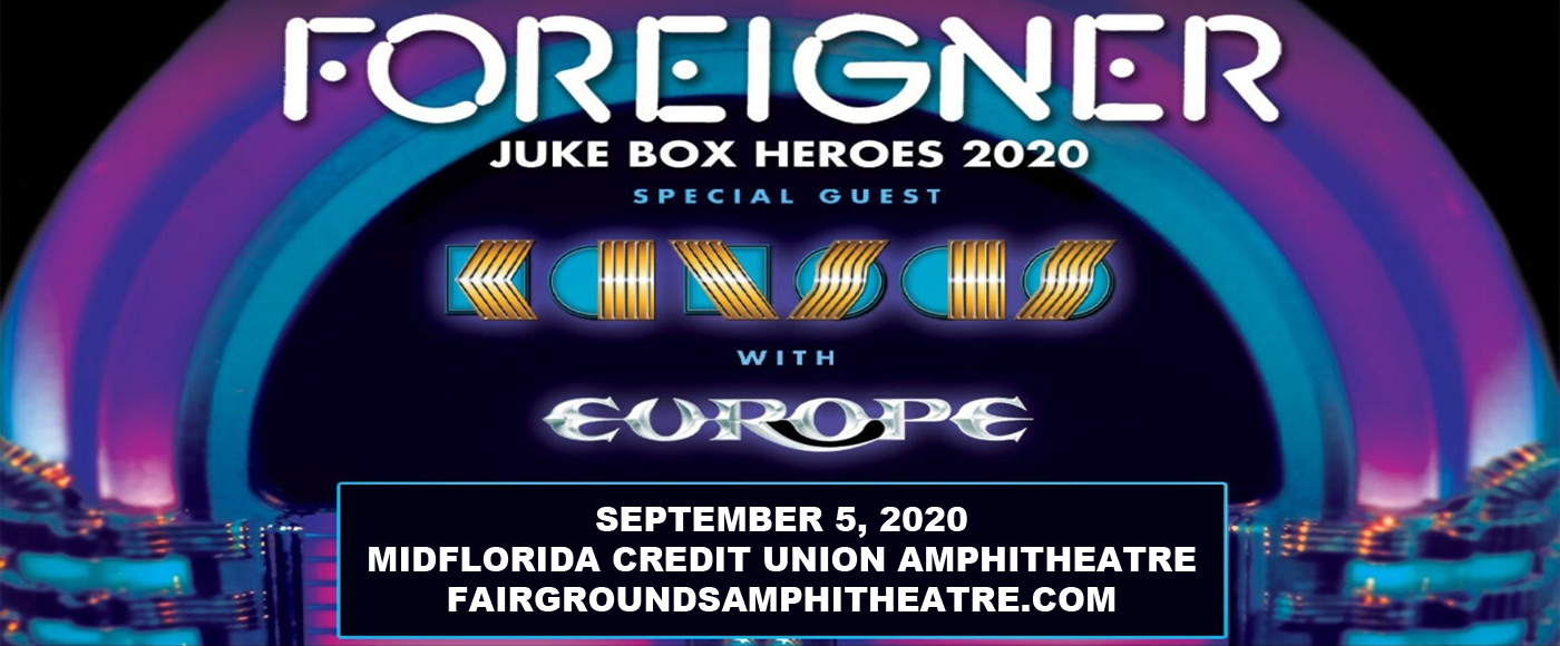 Foreigner, Kansas & Europe at MidFlorida Credit Union Amphitheatre tickets Foreigner, Kansas & Europe at MidFlorida Credit Union Amphitheatre