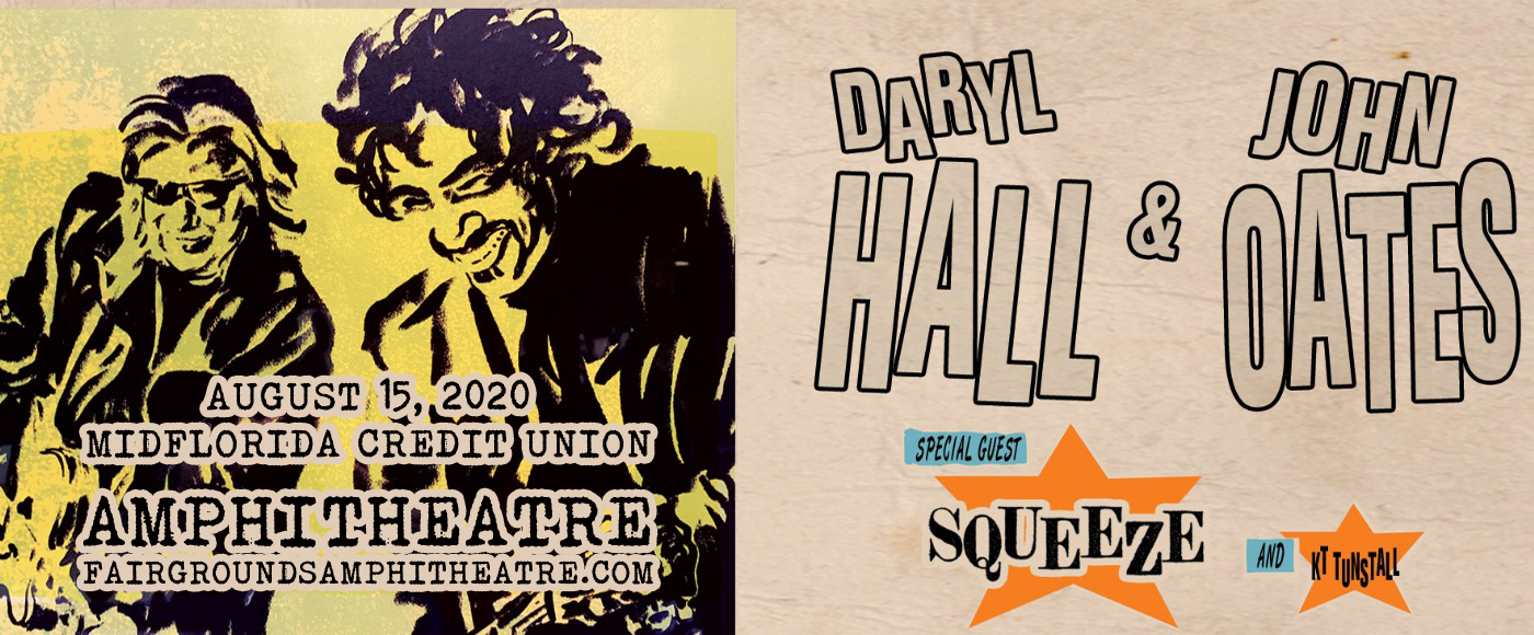 Hall and Oates, KT Tunstall & Squeeze at MidFlorida Credit Union Amphitheatre tickets Hall and Oates, KT Tunstall & Squeeze at MidFlorida Credit Union Amphitheatre