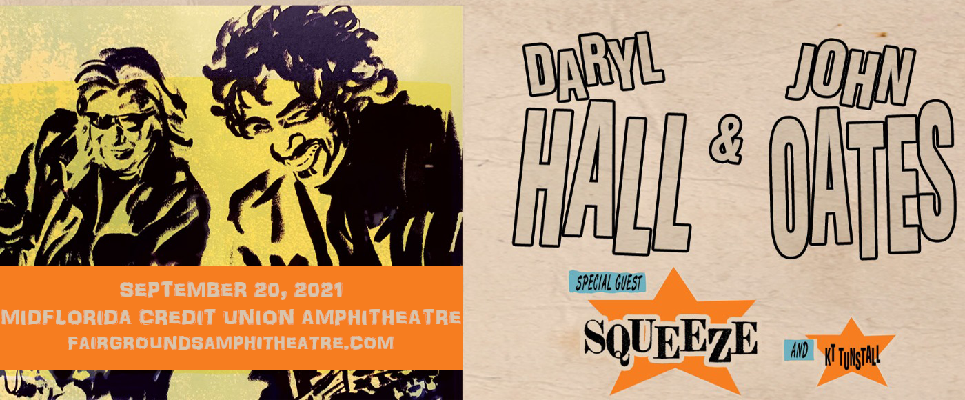 Hall and Oates, KT Tunstall & Squeeze at MidFlorida Credit Union Amphitheatre