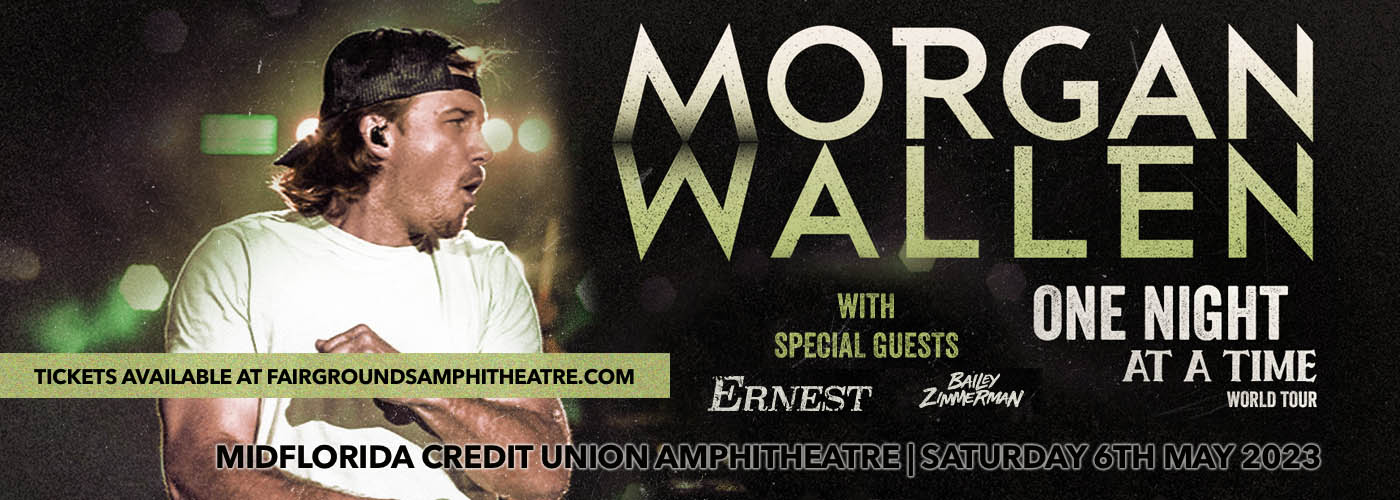 Morgan Wallen, Ernest & Bailey Zimmerman at MidFlorida Credit Union Amphitheatre tickets Morgan Wallen, Ernest & Bailey Zimmerman at MidFlorida Credit Union Amphitheatre