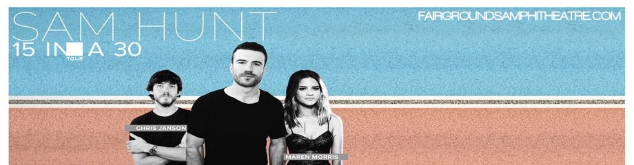 Sam Hunt, Maren Morris & Chris Janson at MidFlorida Credit Union Amphitheatre