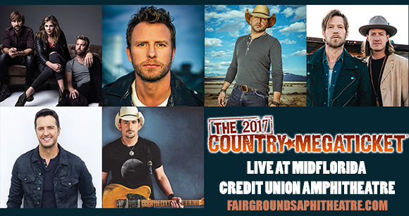 2017 Country Megaticket Tickets (Includes All Performances) at MidFlorida Credit Union Amphitheatre