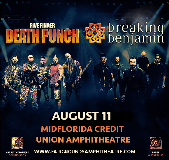 Five Finger Death Punch & Breaking Benjamin at MidFlorida Credit Union Amphitheatre