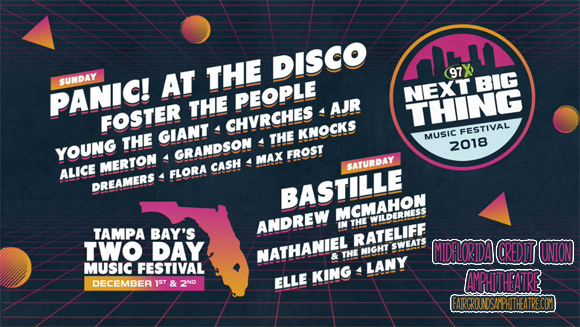 97X Next Big Thing - Saturday Admission at MidFlorida Credit Union Amphitheatre