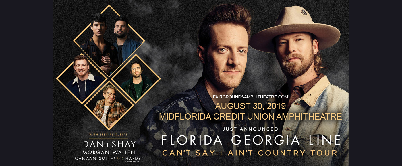 Florida Georgia Line, Dan and Shay & Morgan Wallen at MidFlorida Credit Union Amphitheatre tickets Florida Georgia Line, Dan and Shay & Morgan Wallen at MidFlorida Credit Union Amphitheatre
