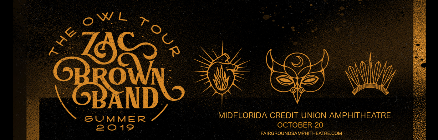 Zac Brown Band at MidFlorida Credit Union Amphitheatre tickets Zac Brown Band at MidFlorida Credit Union Amphitheatre