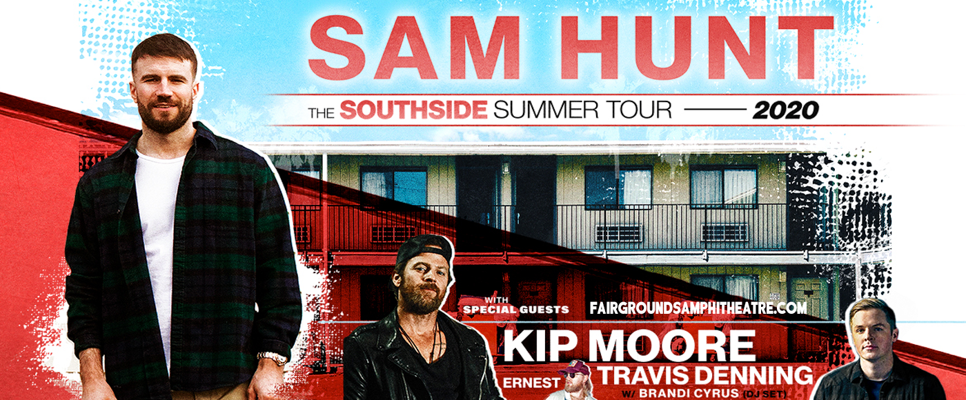 Sam Hunt, Kip Moore & Travis Denning [CANCELLED] at MidFlorida Credit Union Amphitheatre