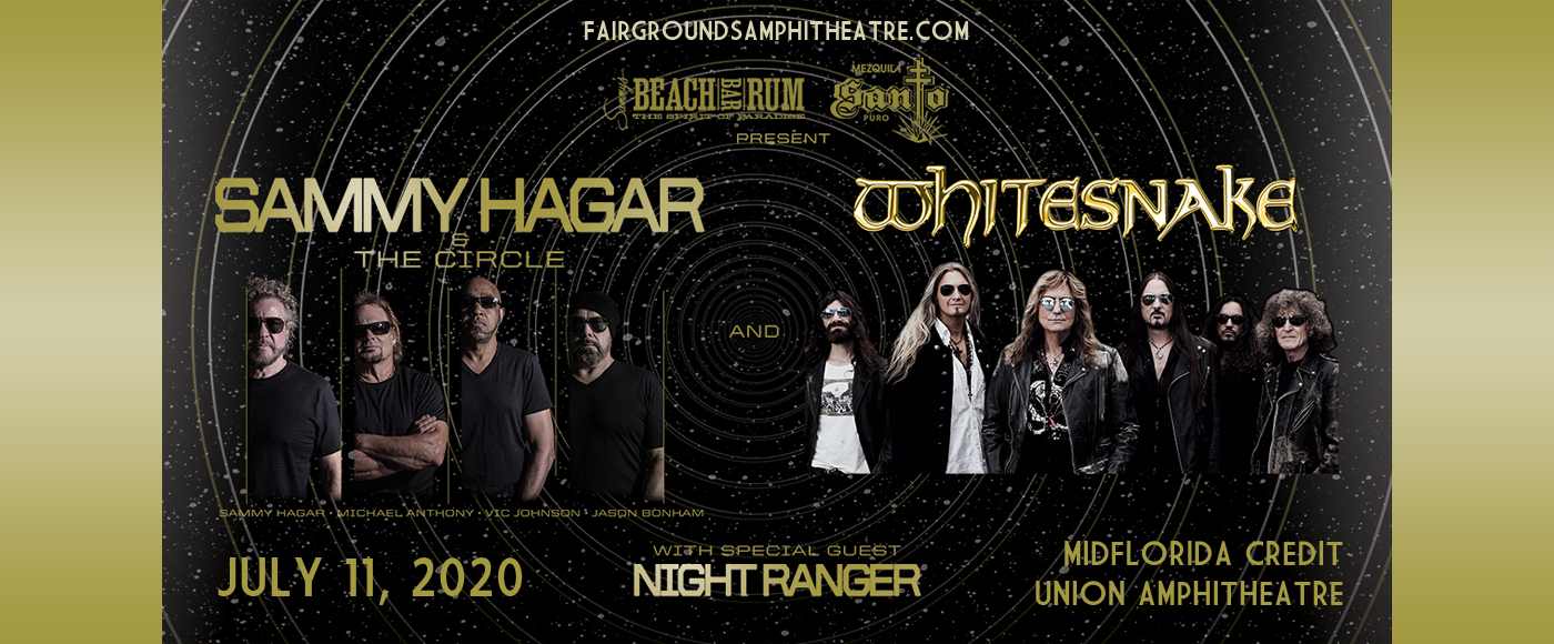 Sammy Hagar and the Circle & Whitesnake [CANCELLED] at MidFlorida Credit Union Amphitheatre