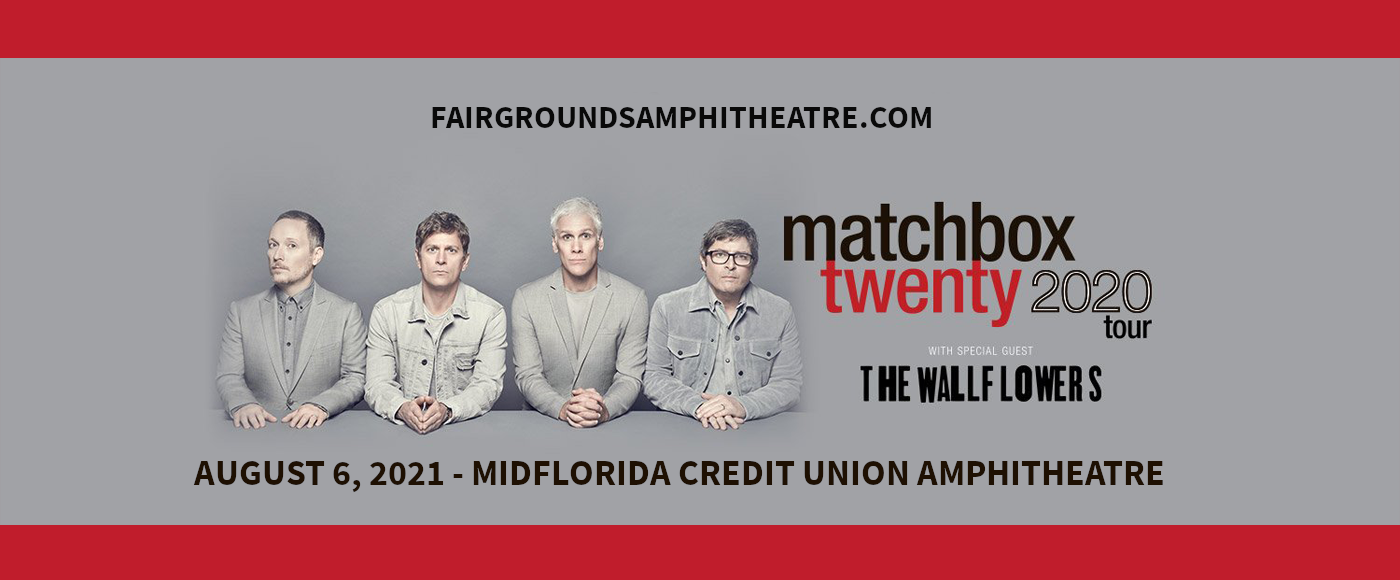 Matchbox Twenty & The Wallflowers at MidFlorida Credit Union Amphitheatre tickets Matchbox Twenty & The Wallflowers at MidFlorida Credit Union Amphitheatre
