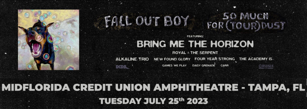 Fall Out Boy at MidFlorida Credit Union Amphitheatre At The Florida State Fairgrounds