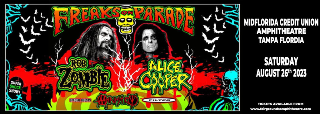 Rob Zombie & Alice Cooper at MidFlorida Credit Union Amphitheatre At The Florida State Fairgrounds