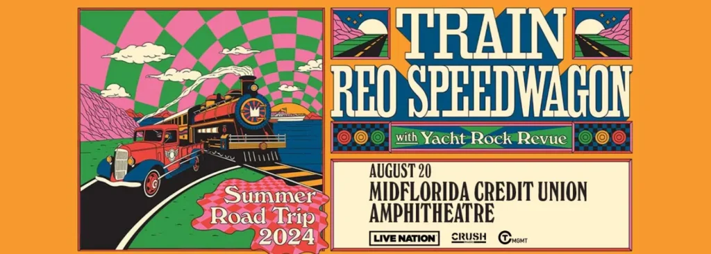 Train at MidFlorida Credit Union Amphitheatre At The Florida State Fairgrounds