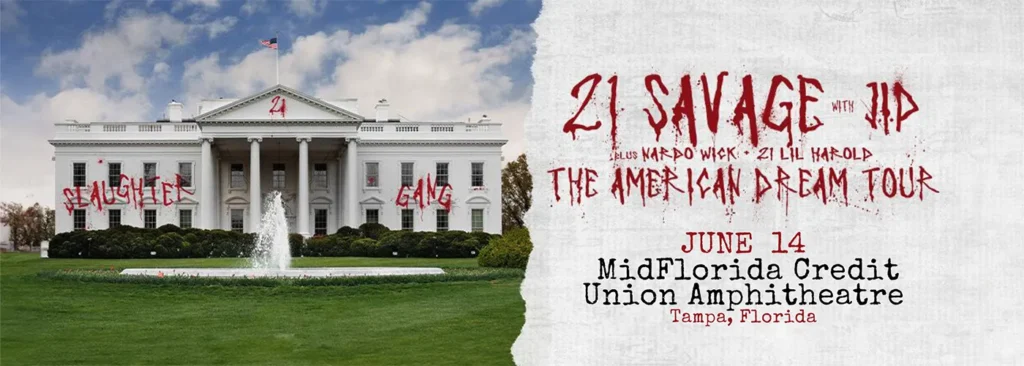 21 Savage at MidFlorida Credit Union Amphitheatre At The Florida State Fairgrounds