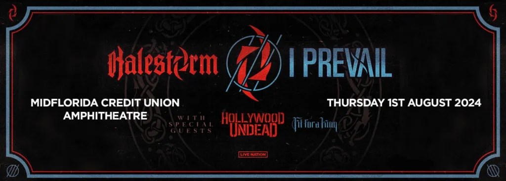 I Prevail & Halestorm at MidFlorida Credit Union Amphitheatre At The Florida State Fairgrounds