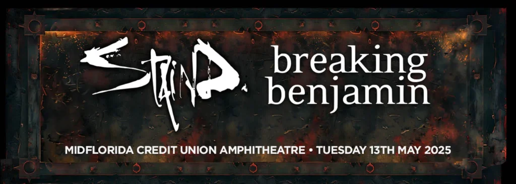 Breaking Benjamin & Staind at MidFlorida Credit Union Amphitheatre At The Florida State Fairgrounds