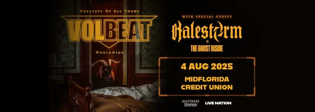 Volbeat at MidFlorida Credit Union Amphitheatre At The Florida State Fairgrounds