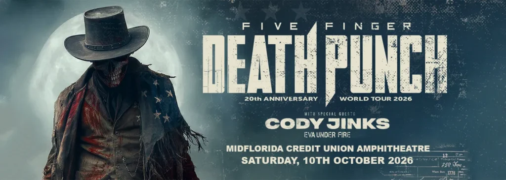 Five Finger Death Punch at MidFlorida Credit Union Amphitheatre At The Florida State Fairgrounds